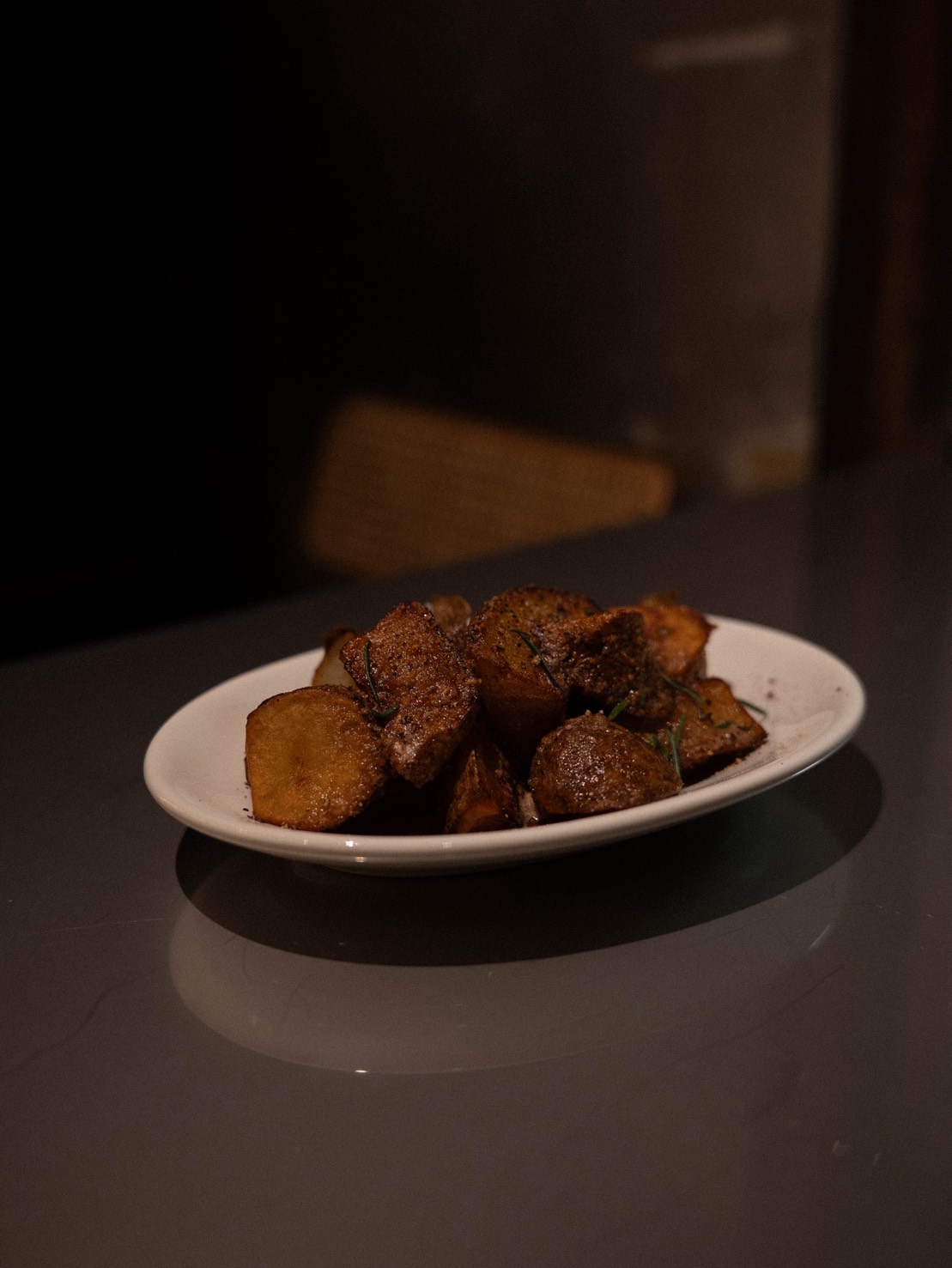 Bello Vero fried potato with anchovy garlic butter
