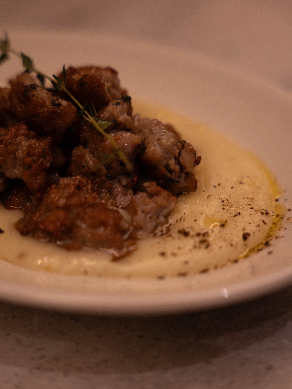 Bello Vero Salsiccia with Mashed Potato
