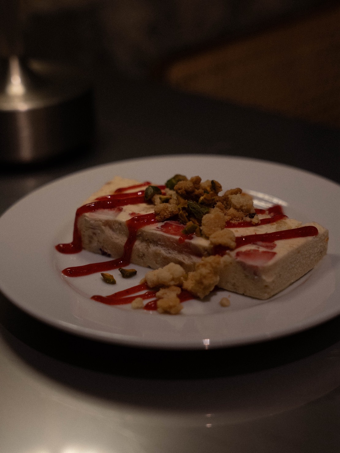Bello Vero Strawberry Semifreddo with Crumble