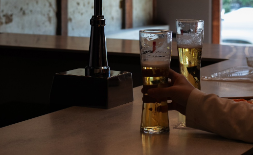 Bar counter at Bello Vero, a hidden-gem Italian restaurant near Ginkakuji